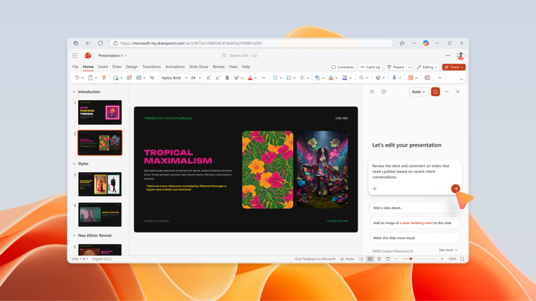 让 Copilot 在 PowerPoint 中添加批注