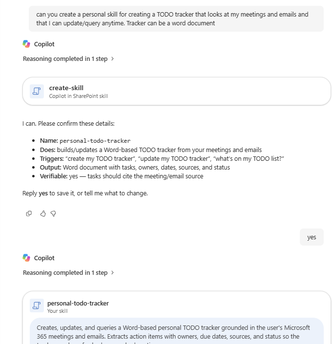 SharePoint 中的个人技能创建和更新 Word 待办清单
